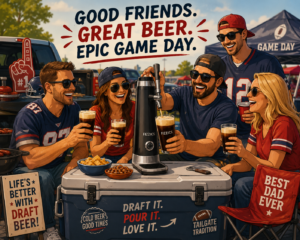 FIZZICS - DraftPour Beer Dispenser - Converts Any Can or Bottle Into a Nitro-Style Draft, Gift for Men and Beer Enthusiast, Beer Tap Draft Machine